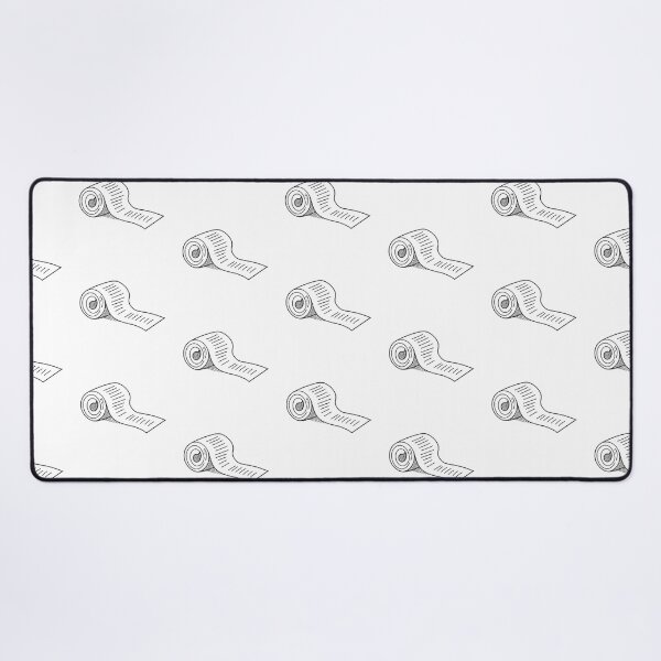 Item preview, A long receipt roll stretched out across the floor with repeating lines designed and sold by rasagamastore.