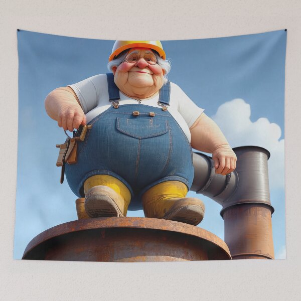 Item preview, Old Fart as a steeple jack designed and sold by Colin Bentham.