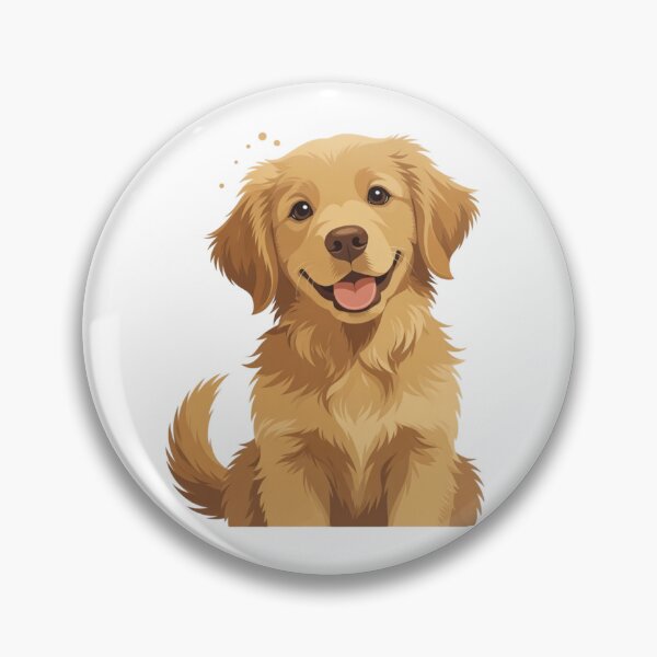 Item preview, Happy Golden Retriever Puppy designed and sold by Inky Accessories.