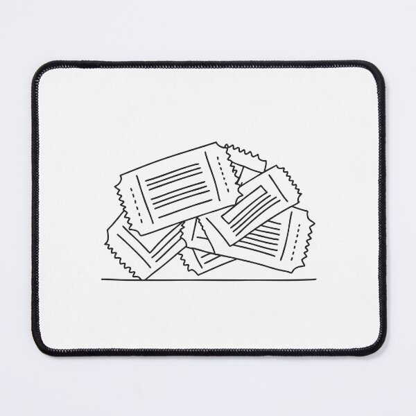 Item preview, Paper tickets spread endlessly in a line across the desk designed and sold by rasagamastore.