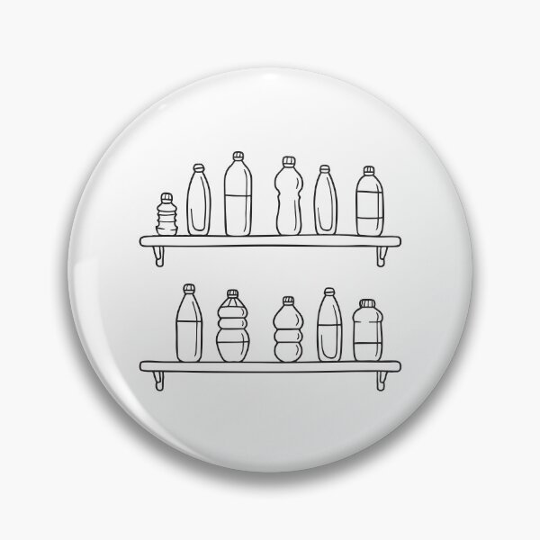 Item preview, A shelf packed tightly with water bottles in various shapes designed and sold by rasagamastore.