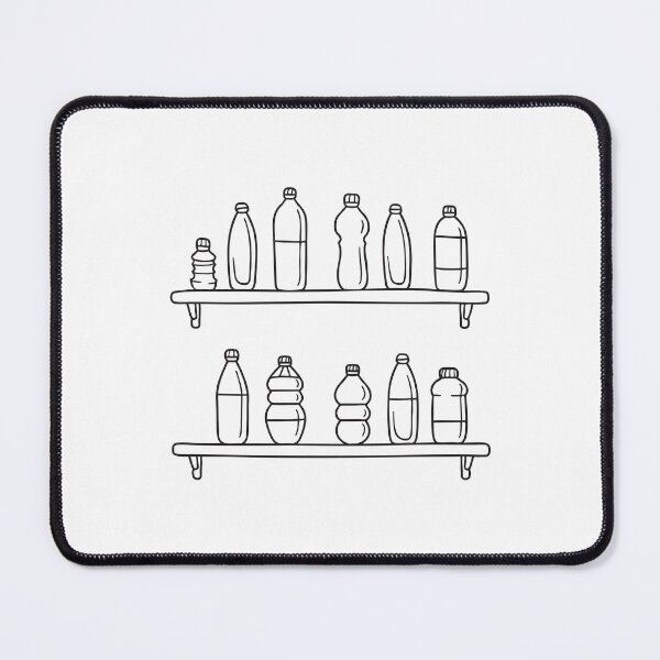 Item preview, A shelf packed tightly with water bottles in various shapes designed and sold by rasagamastore.