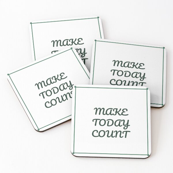 Item preview, "MAKE TODAY COUNT" Minimalist Quote T-Shirt designed and sold by QuirkThreadsCo.