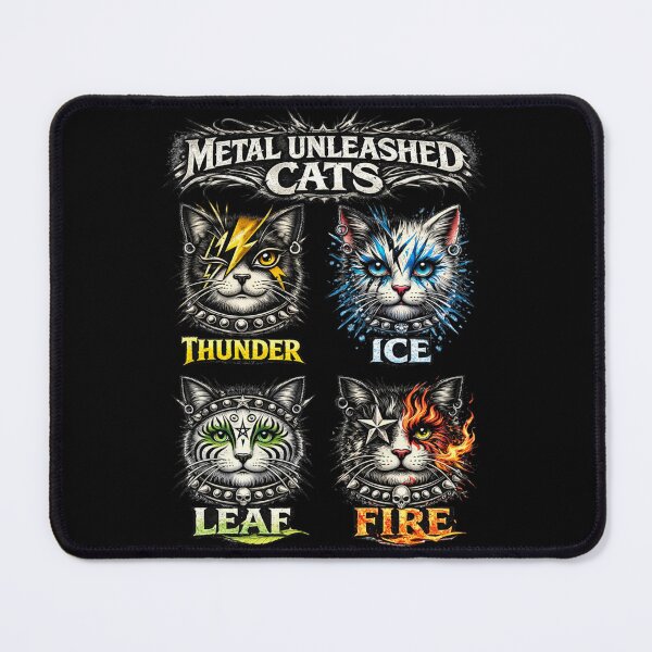 Item preview, Metal Unleashed Cats designed and sold by lbl-shop.