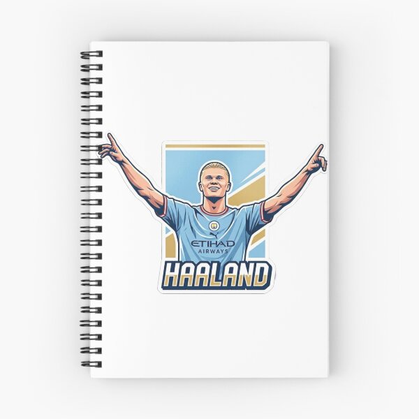 Item preview, Erling Haaland Manchester City Football Sticker designed and sold by Sidra digital art 8277237.