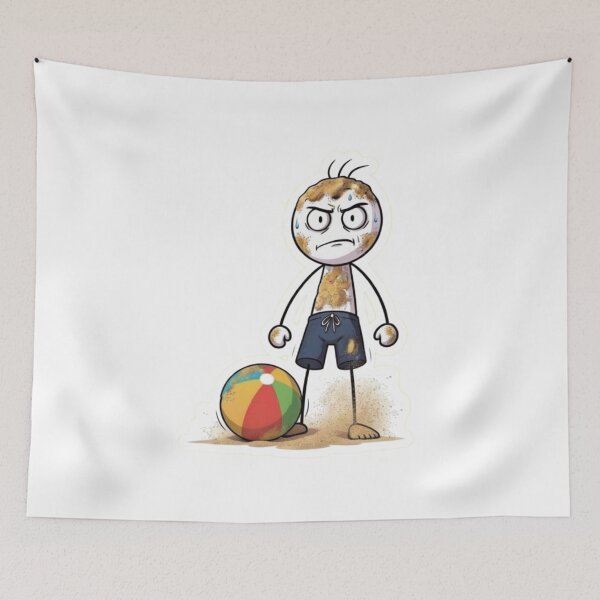 Item preview, Oops Murphy - Summer Beach Fail - Sandy Mess - Funny Character Graphic designed and sold by oopsmurphy.