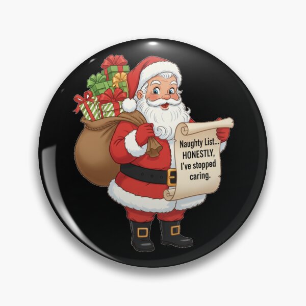 Item preview, Funny Naughty List Santa Sarcastic Christmas designed and sold by DeliaDesignsCo.