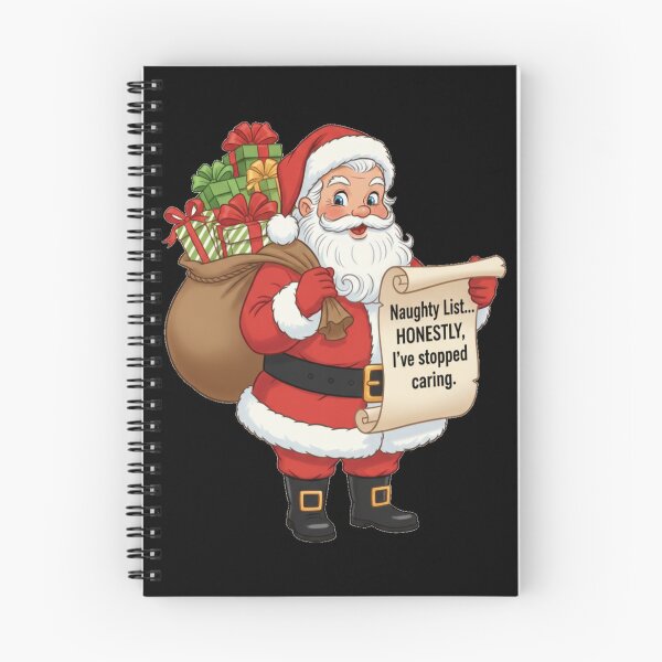 Item preview, Funny Naughty List Santa Sarcastic Christmas designed and sold by DeliaDesignsCo.