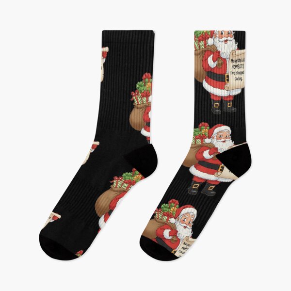 Item preview, Funny Naughty List Santa Sarcastic Christmas designed and sold by DeliaDesignsCo.