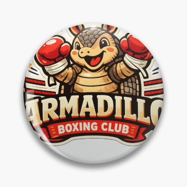 Item preview, Armadillo Boxing Club Retro Sports Mascot designed and sold by TheRealTaria.