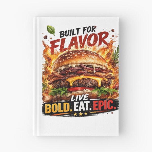 Item preview, Built For Flavor: Gourmet Herbs Fire Cheeseburger Live Bold Eat Epic designed and sold by irfanshikh.