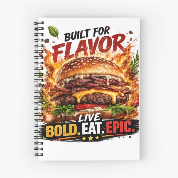 Item preview, Built For Flavor: Gourmet Herbs Fire Cheeseburger Live Bold Eat Epic designed and sold by irfanshikh.