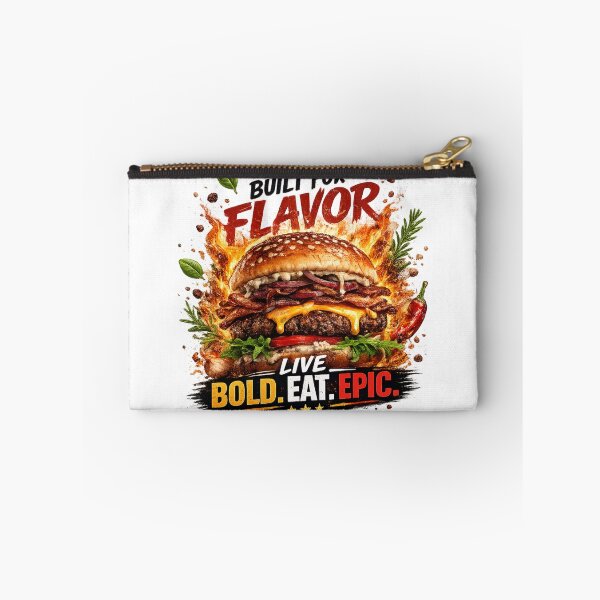 Item preview, Built For Flavor: Gourmet Herbs Fire Cheeseburger Live Bold Eat Epic designed and sold by irfanshikh.