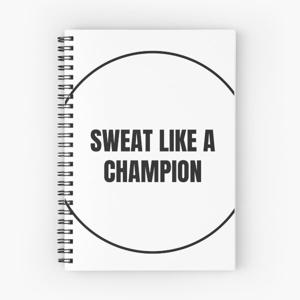 Item preview, "SWEAT LIKE A CHAMPION" Minimalist Quote Sticker designed and sold by QuirkThreadsCo.