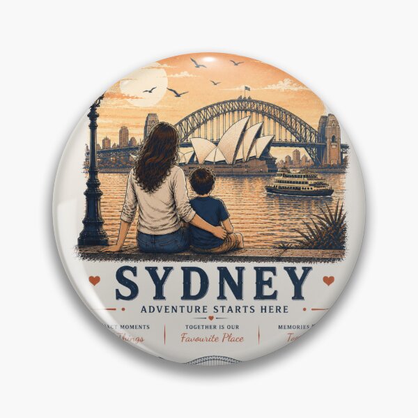 Aperçu de l'œuvre Sydney Mother Son Duo Adventure Starts Here créée et vendue par BagFactoryUK.