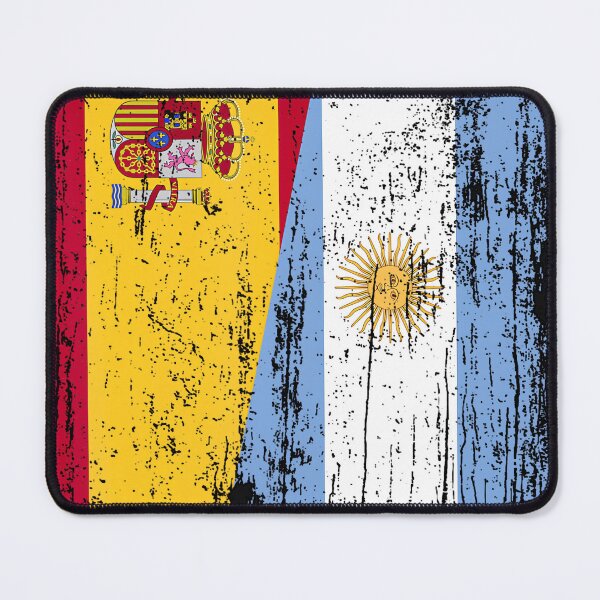 Item preview, Spain Argentina Half Flag Spanish Argentinian Roots designed and sold by ZAKI-Y.