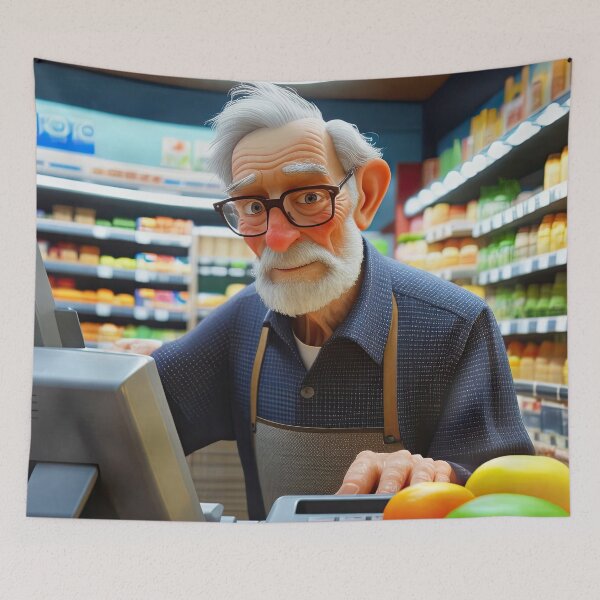 Item preview, Old Fart operating the till designed and sold by Colin Bentham.