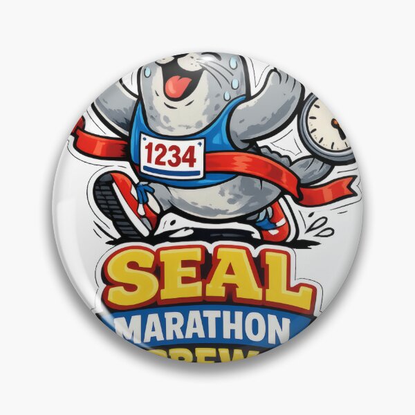 Item preview, Seal Marathon Crew Retro Sports Mascot designed and sold by TheRealTaria.