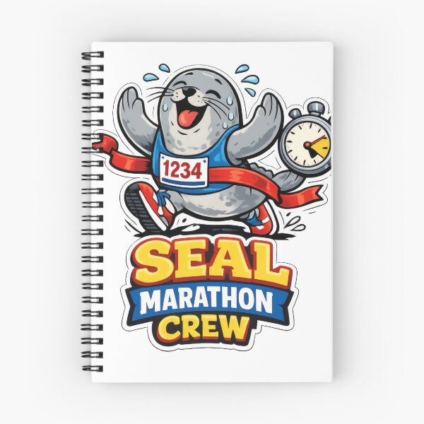 Item preview, Seal Marathon Crew Retro Sports Mascot designed and sold by TheRealTaria.