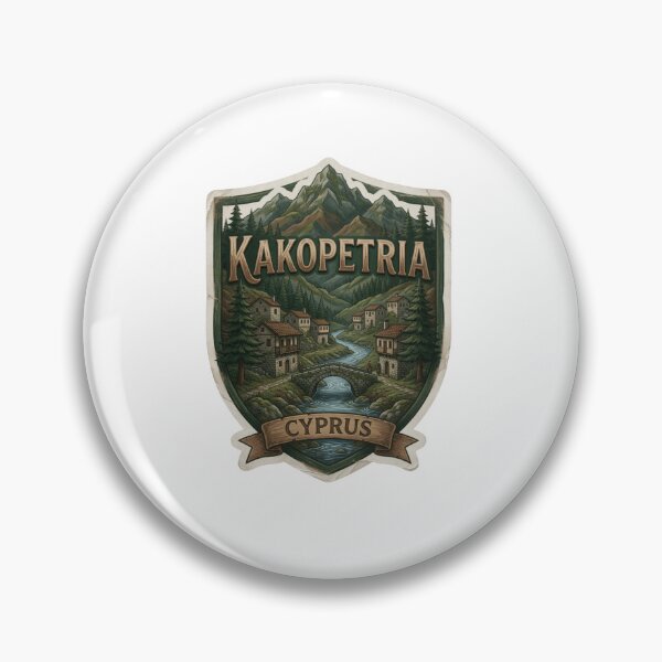 Item preview, Kakopetria Cyprus Mountain Village Sticker Souvenir Summer Edition designed and sold by Imaginarium of Chaos falcon88 .