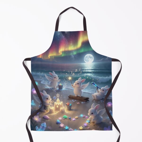 Item preview, Whimsical Fairy Tale Bunnies — Aurora Borealis Beach Adventure designed and sold by lovelistivkaa.
