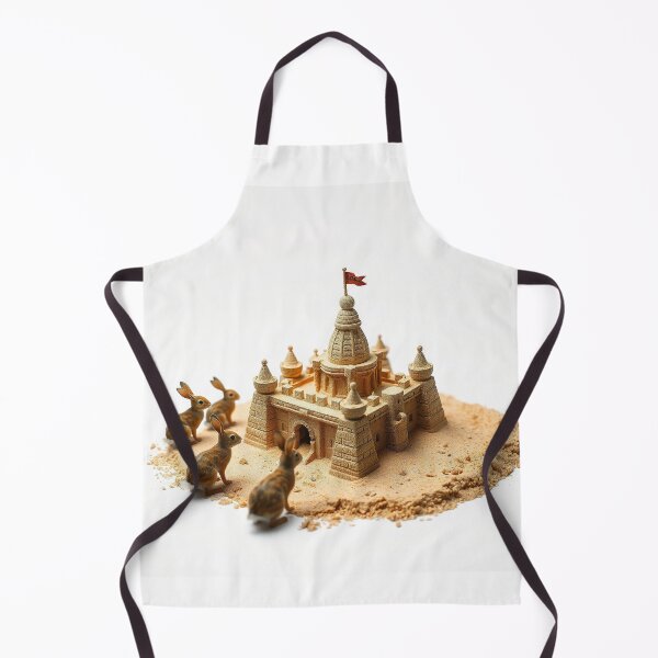 Item preview, A Group Of Rabbits Building A Massive Sandcastle S designed and sold by QuirkThreadsCo.