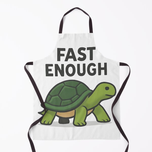 Item preview, Fast Enough Turtle – Funny Slow & Steady Cute Tortoise Graphic Tee designed and sold by KAM-KAM-STORE.