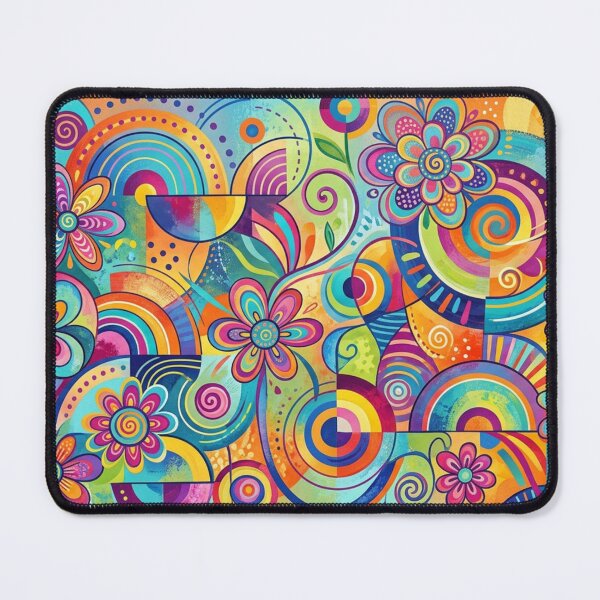 Item preview, A riot of color, floral geometry designed and sold by Sigtrix.