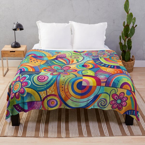 Item preview, A riot of color, floral geometry designed and sold by Sigtrix.