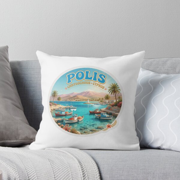 Item preview, Polis Chrysochous Cyprus Coastal Sticker designed and sold by Imaginarium of Chaos falcon88 .
