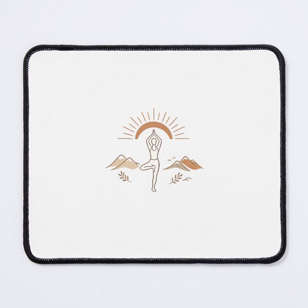 Item preview, Tree Pose Yoga Meditation Line Art` designed and sold by Chinnibujji.