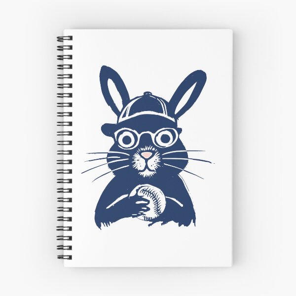 Item preview, Baseball Rabbit with Glasses Linocut Print designed and sold by daldadesign.