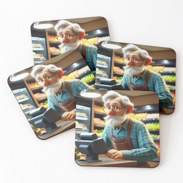 Item preview, Old Fart operating the till designed and sold by Colin Bentham.