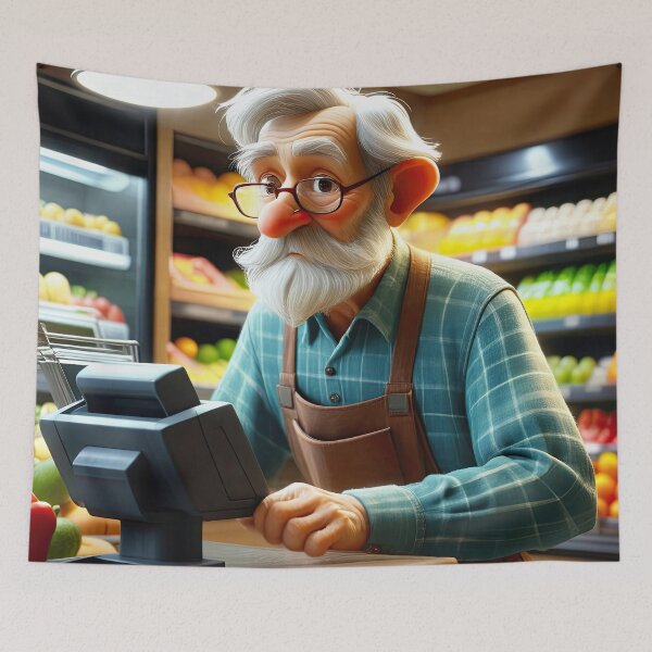 Item preview, Old Fart operating the till designed and sold by Colin Bentham.