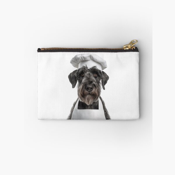 Item preview, Funny Giant Schnauzer Dog Chef Realistic Animal Cooking Humor Art designed and sold by LazyOwlStore.