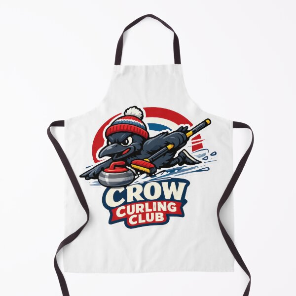 Item preview, Crow Curling Club Retro Sports Mascot designed and sold by TheRealTaria.