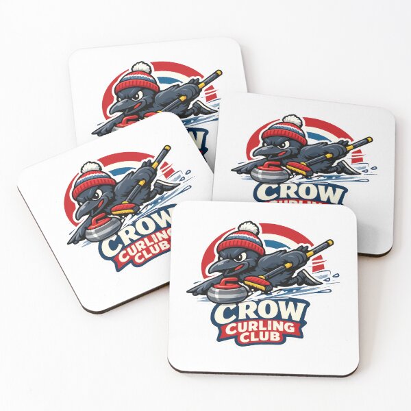 Item preview, Crow Curling Club Retro Sports Mascot designed and sold by TheRealTaria.