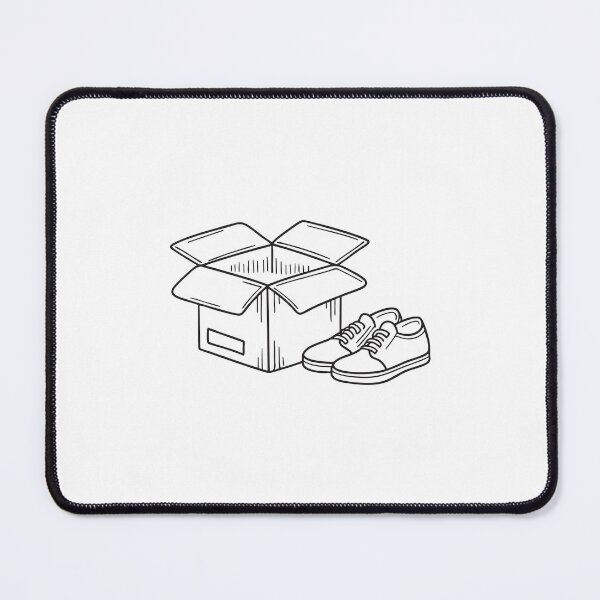 Item preview, An open shoebox on the floor beside a pair of new shoes designed and sold by rasagamastore.
