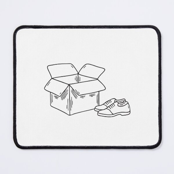 Item preview, New shoes resting next to their opened box on the floor designed and sold by rasagamastore.