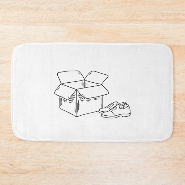 Item preview, New shoes resting next to their opened box on the floor designed and sold by rasagamastore.