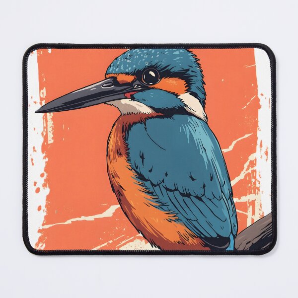 Item preview, Kingfisher Sticker | Colorful Kingfisher Bird Illustration | Blue & Orange Wildlife Art | Bird Lover Gift designed and sold by dreamz-world.
