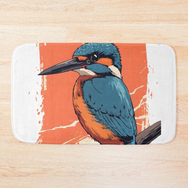 Item preview, Kingfisher Sticker | Colorful Kingfisher Bird Illustration | Blue & Orange Wildlife Art | Bird Lover Gift designed and sold by dreamz-world.