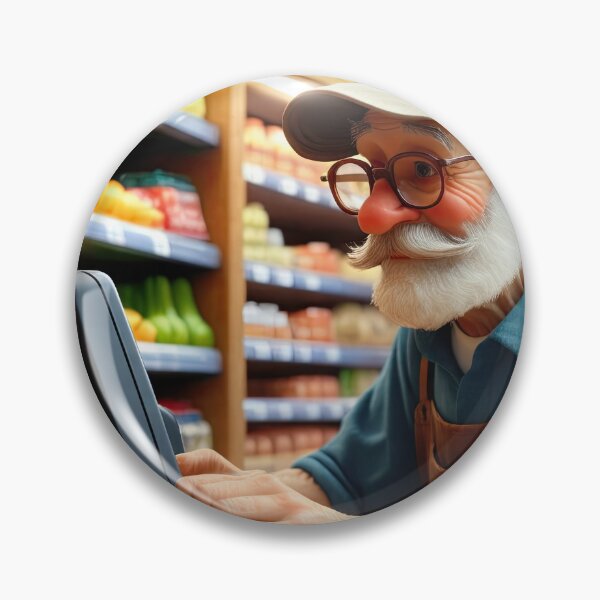Item preview, Old Fart operating the till designed and sold by Colin Bentham.