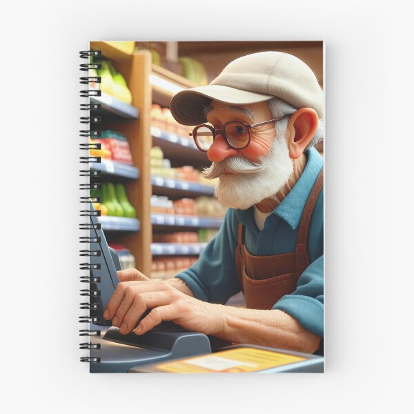 Item preview, Old Fart operating the till designed and sold by Colin Bentham.