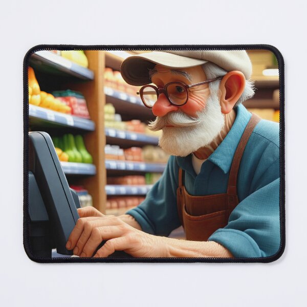 Item preview, Old Fart operating the till designed and sold by Colin Bentham.
