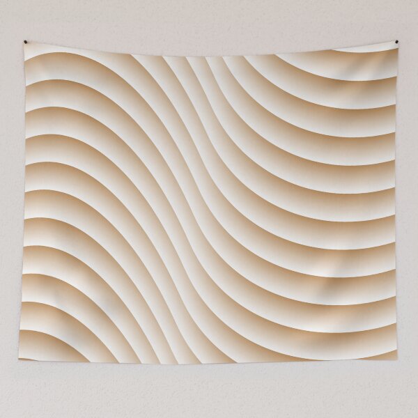 Item preview, Brown and White Waves designed and sold by GraffiTimi.
