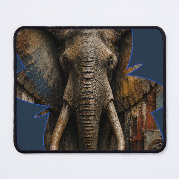 Item preview, Deep Work Engineer Geometric Elephant Stone Relief Home Office Wall Art Poster designed and sold by SavannaStrikes.