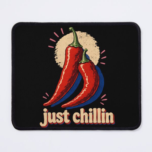 Item preview, Just Chillin - Funny Retro Chili Pepper Pun designed and sold by FocusedPatterns.