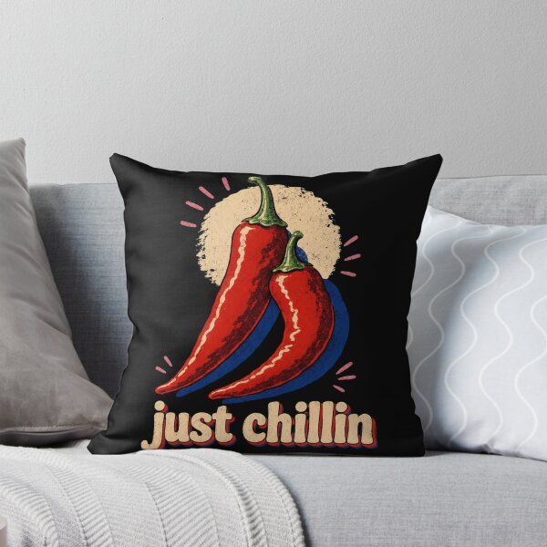 Item preview, Just Chillin - Funny Retro Chili Pepper Pun designed and sold by FocusedPatterns.