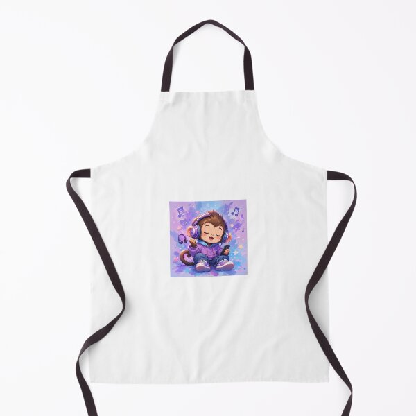 Item preview, Cute Kawaii Monkey with Headphones Music Vibes Sticker designed and sold by Chinnibujji.